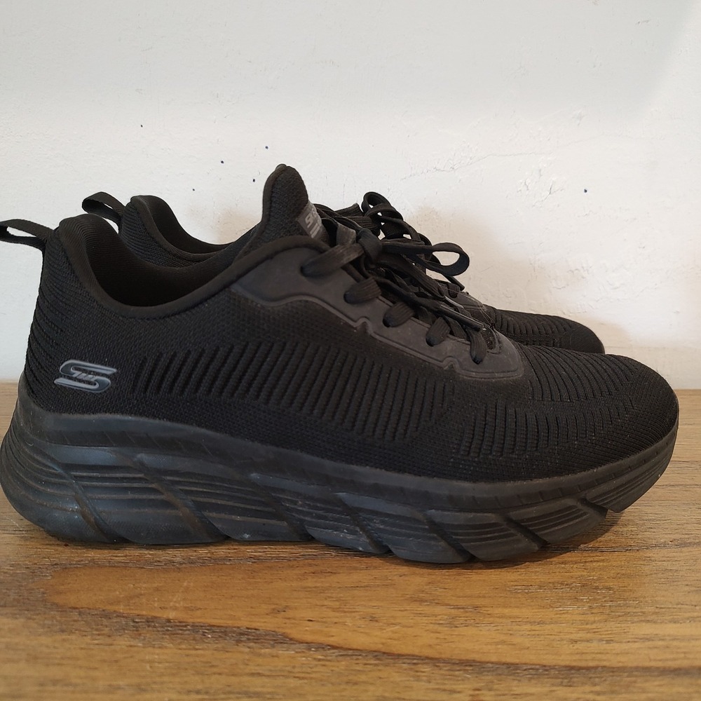 Skechers Women Trainers - Bobs B Flex Hi Flying Black Sz 8.5 M 117385 Cushioned